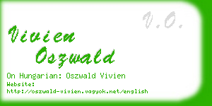 vivien oszwald business card